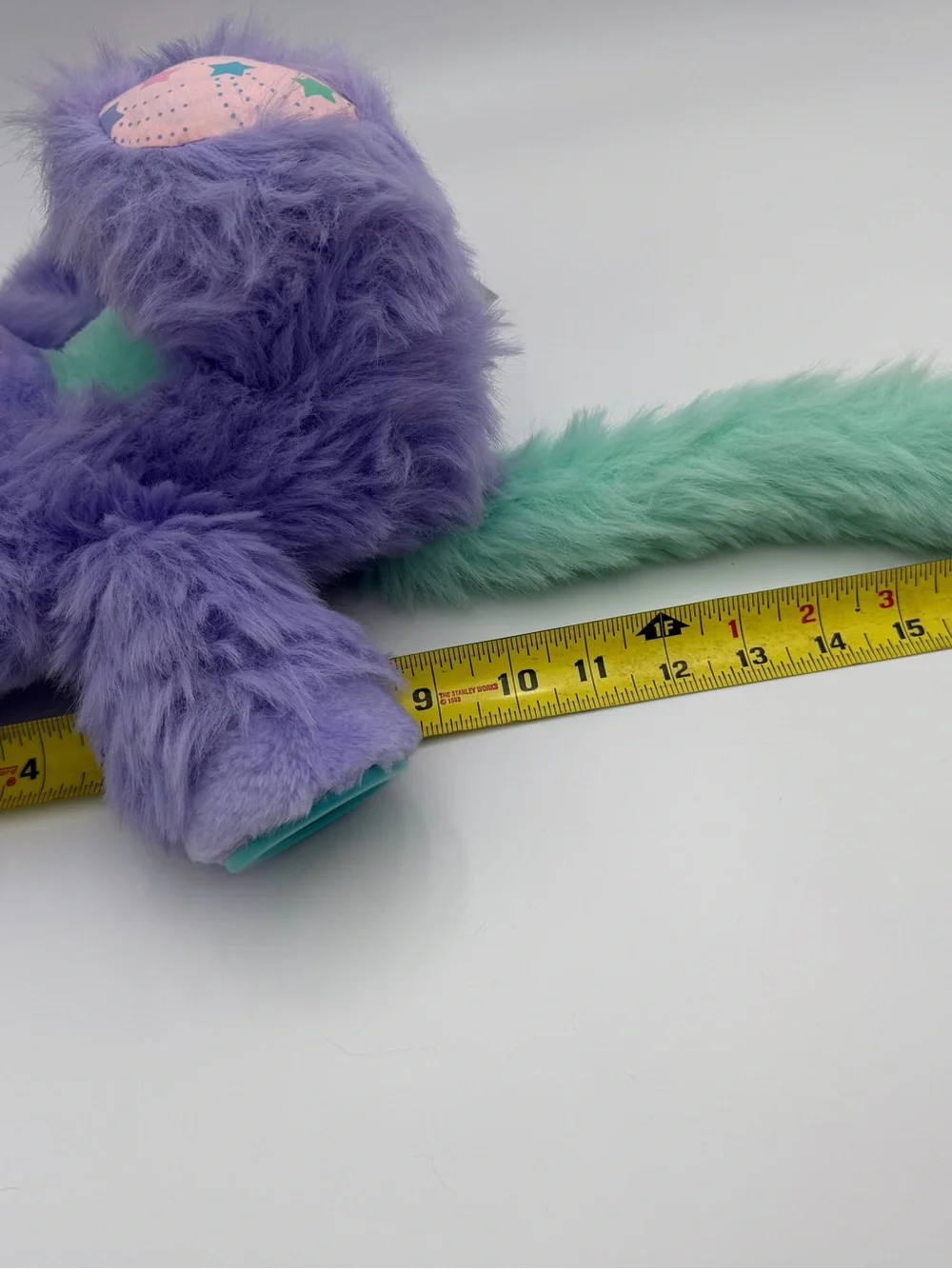 VTG 1987 Brush a Loves Purple Posy Plush Bear with Brush Tail & Mirror